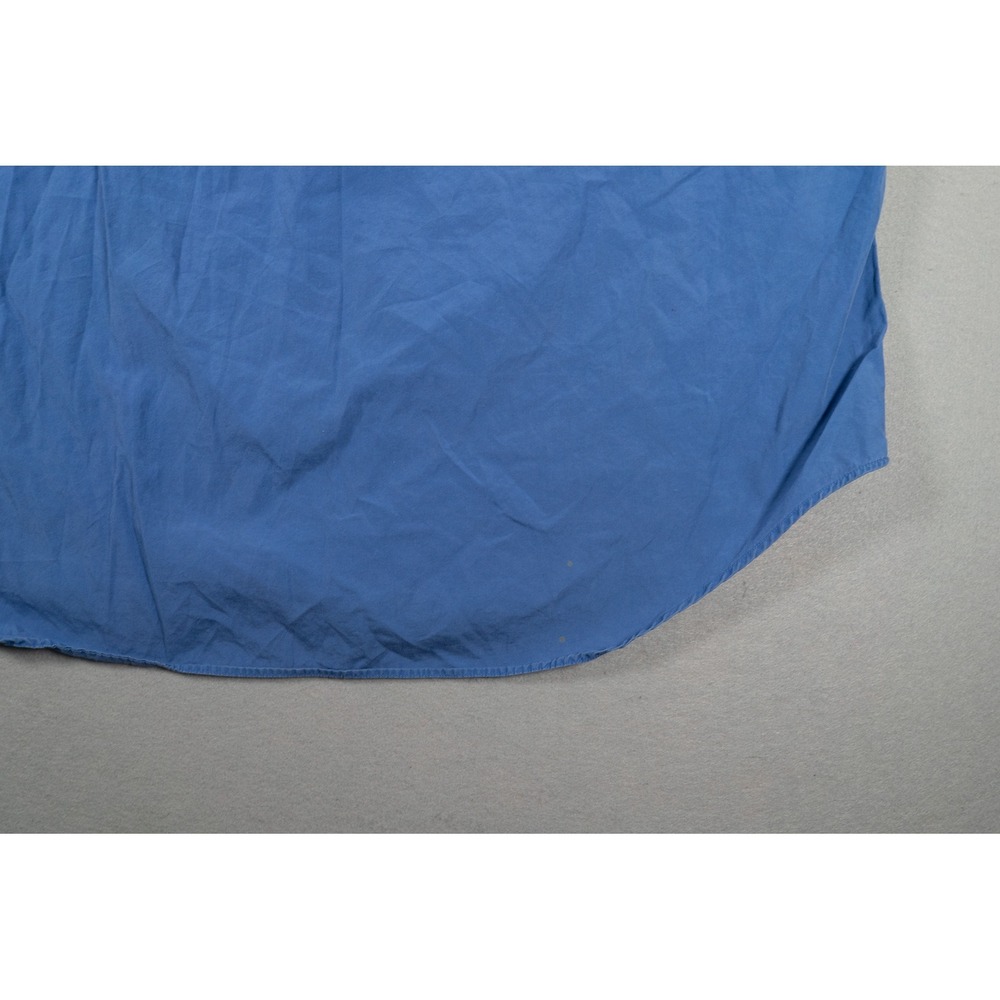 Ralph Lauren Blake Mens L Blue Short Sleeve Button Down Cotton Shirt Pony Logo - Picture 9 of 9